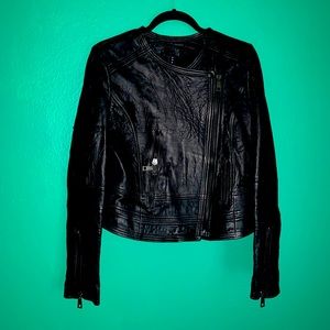 Luxe deluxe size 10 lamb leather jacket